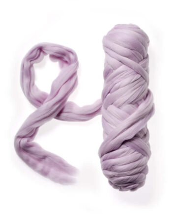 Extra Fine Wool Roving 19,5 micron - 016 Light Lilac Pink