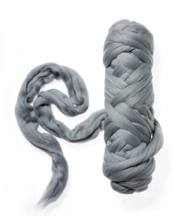 Extra Fine Wool Roving 19,5 micron - 50 g - 009 Grey