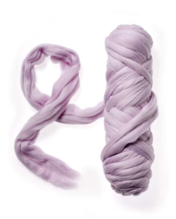 Extra Fine Wool Roving 19,5 micron - 50 g - 016 Light Lilac Pink