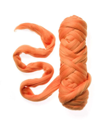 Extra Fine Wool Roving 19,5 micron - 50 g - 018 Orange
