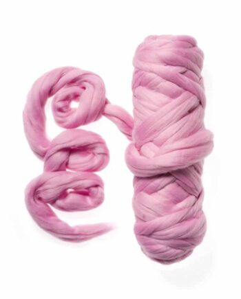 Extra Fine Wool Roving 19,5 micron - 50 g - 023 Pink