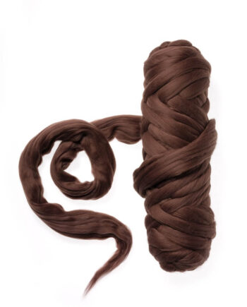 Extra Fine Wool Roving 19,5 micron - 50 g - 027 Dark Brown
