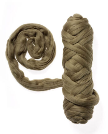 Extra Fine Wool Roving 19,5 micron - 50 g - 028 Khaki