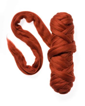 Extra Fine Wool Roving 19,5 micron - 50 g - 032 Quarry Red