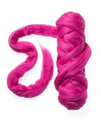 Extra Fine Wool Roving 19,5 micron - 50 g - 035 Pink