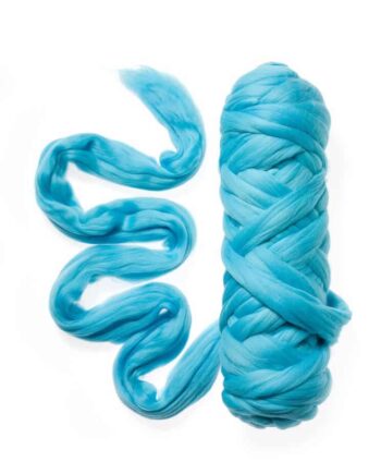 Extra Fine Wool Roving 19,5 micron - 50 g - 060 Light Turquoise