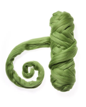 Extra Fine Wool Roving 19,5 micron - 50 g - 063 Moss