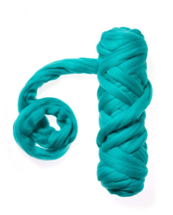 Extra Fine Wool Roving 19,5 micron - 064 Turquoise Green