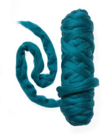 Extra Fijne 19,5 micron Lontwol - 074 petrol