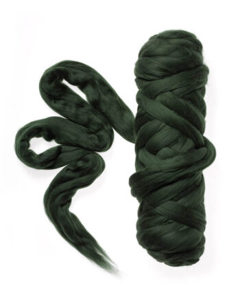 Extra Fijne 19,5 micron Lontwol - 076 dennengroen