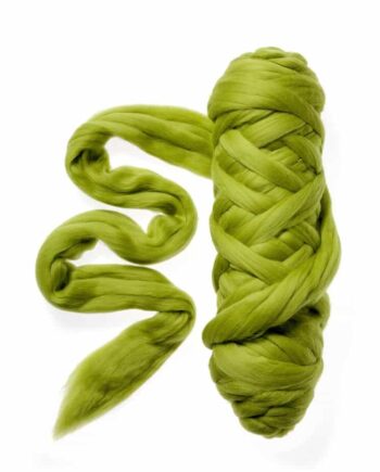 Extra Fijne 19,5 micron Lontwol - 077 bladgroen