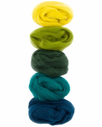 Europese Merino Lontwol  - Kleurset 7 - Green
