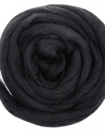 European Merino Wool / Big Wool XXL - 27 micron - 1 kilo - 633 Charcoal Black