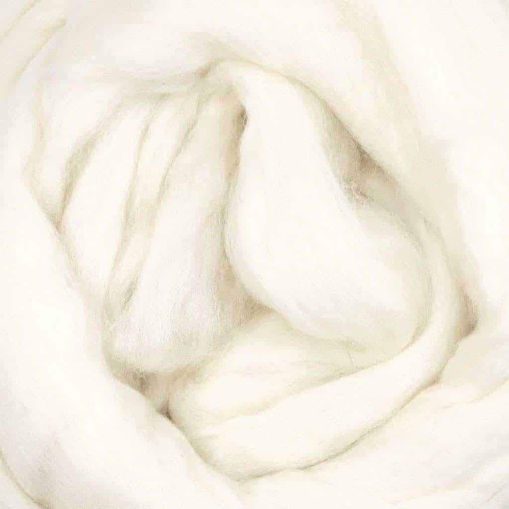 Natural Wool Roving - Merino extra Fine 001