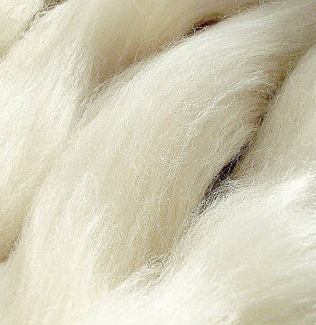 Natural Wool Roving - Merino with Silk 210