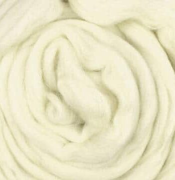 Natural Wool Roving - South German Merino 420