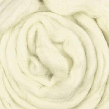 Natural Wool Roving - South German Merino 420