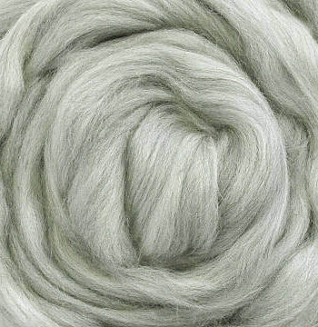 Natural Wool Roving - Australian Greymix 483