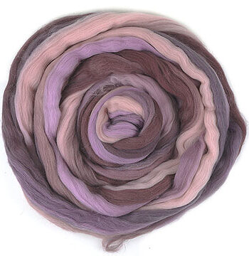 Merino Blend Roving - 818 Mauve