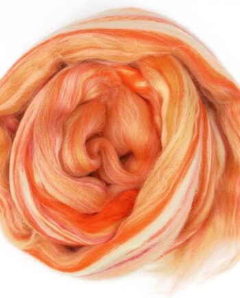 Merino Blend Roving - 910 Orange