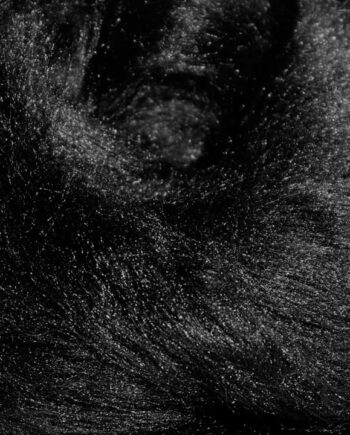 Tussah zijde lont - 012 Zwart