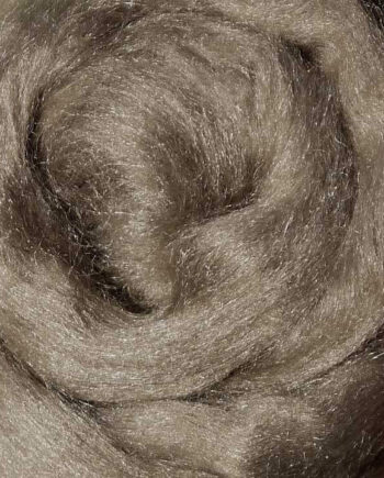 Tussah zijde lont - 015 Asbruin