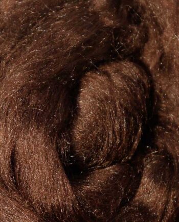 Tussah zijde lont - 017 Chocoladebruin