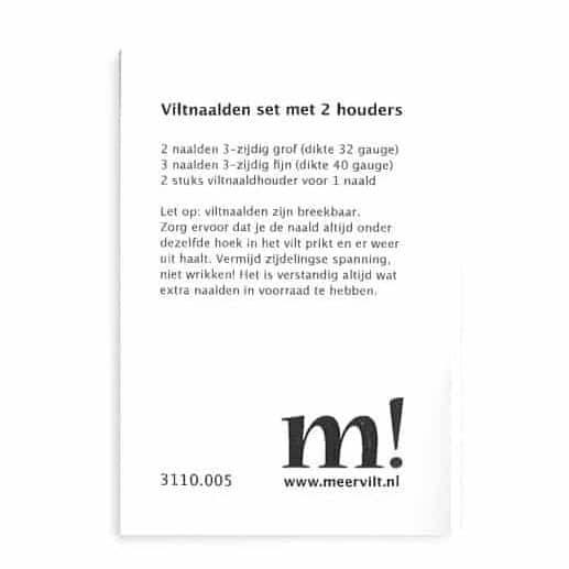 Set of 5 felting needles two handles