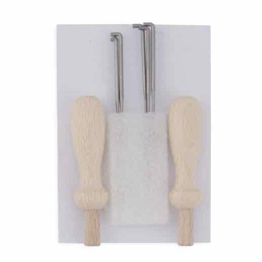 Set of 5 felting needles two handles