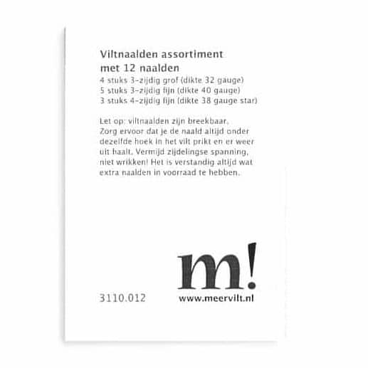 Set of 12 felting needles