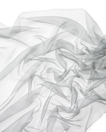 Chiffon Silk Shawl - 180 x 55 cm - 009 Grey