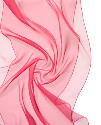 Chiffon Silk Shawl - 180 x 55 cm - 015 Pink-Red