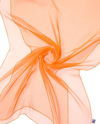 Chiffon Silk Shawl - 180 x 55 cm - 018 Orange
