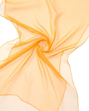 Chiffon Silk Shawl - 180 x 55 cm - 019 Sun Yellow