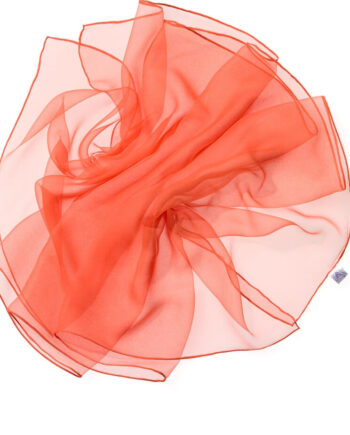 Chiffon Silk Shawl - 180 x 55 cm - 021 Orange Red