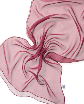 Chiffon Sjaal - 180 x 55 cm - 034 Bordeaux