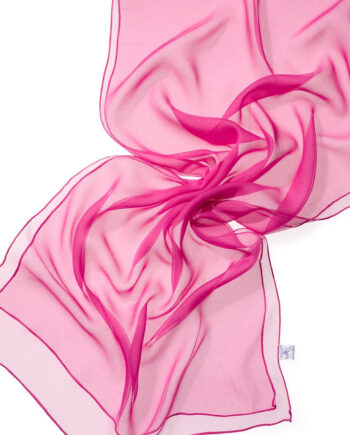 Chiffon Silk Shawl - 180 x 55 cm - 035 Pink