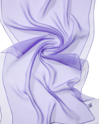 Chiffon Silk Shawl - 180 x 55 cm - 067 Lilac