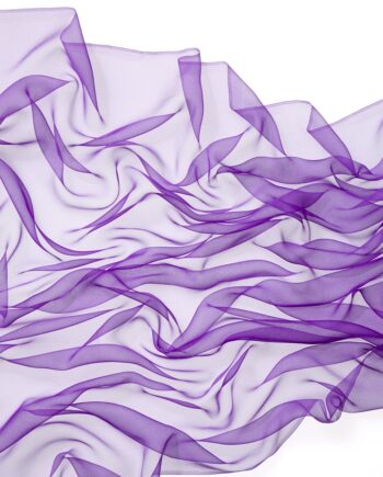 Chiffon Silk Shawl - 180 x 55 cm - 068 Purple