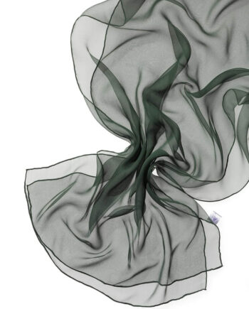 Chiffon Silk Shawl - 180 x 55 cm - 076 Pine Green