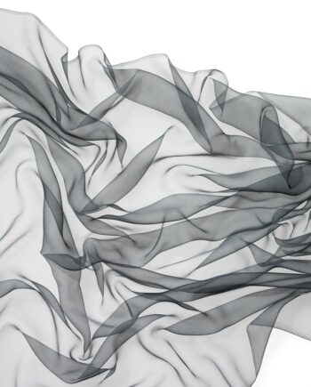 Chiffon Silk Shawl - 180 x 55 cm - 079 Anthracite