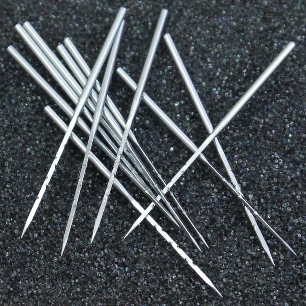 Punchnaalden medium (36 gauge) close barbed