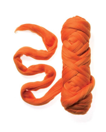 Extra Fine Wool Roving 19,5 micron - 50 g - 021 Orange Red