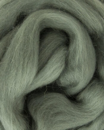 South American Merino Wool Roving - 538 Grey