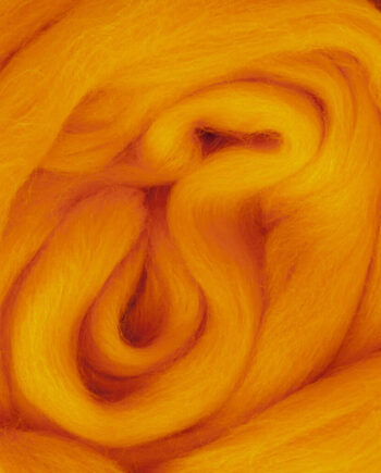 South American Merino Wool Roving - 540 Orange