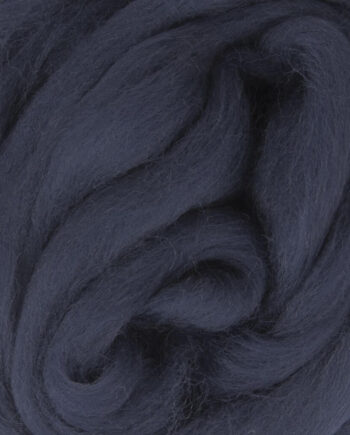 South American Merino Wool Roving - 541 Navy Blue