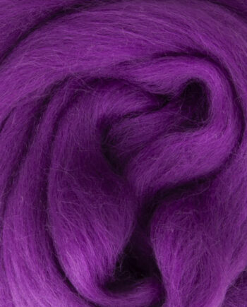 South American Merino Wool Roving - 543 Red Purple