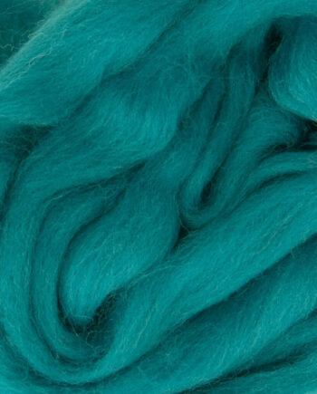 South American Merino Wool Roving - sample - 551 Dark Turquoise