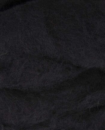 European Merino Carded Fleece 27 micron - 933 Charcoal Black