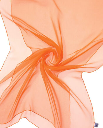 Chiffon Sjaal - 180 x 55 cm - 037 Intense Orange